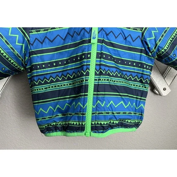 The North Face Infant Baby 6-12M Reversible Perrito Hooded Jacket - Blue - Picture 10 of 13